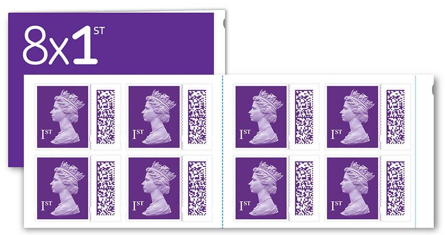 Phasing out of postage stamps without barcodes 1 RM barcode stamp book
